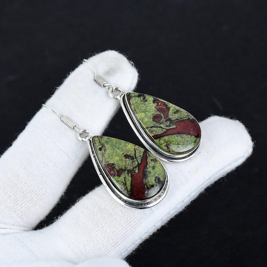 Red Dragonblood Gemstone Earring