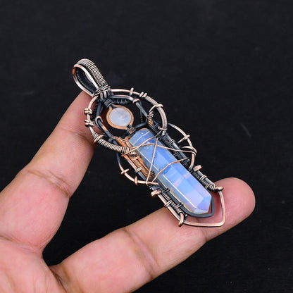 Milky White Opal Gemstone Pendant