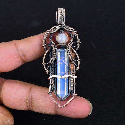 Milky White Opal Gemstone Pendant