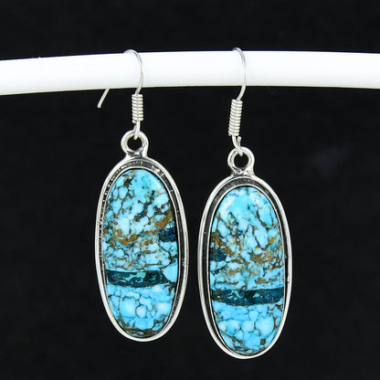 Turquoise Gemstone Teardrop Earrings