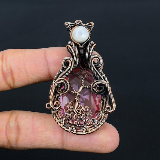 Pink Kunzite Gemstone Pendant