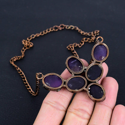 Purple Amethyst Gemstone Necklace