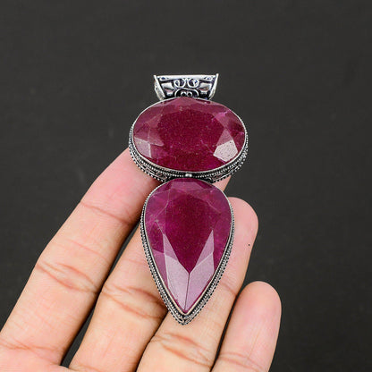 Red Ruby Gemstone Pendant