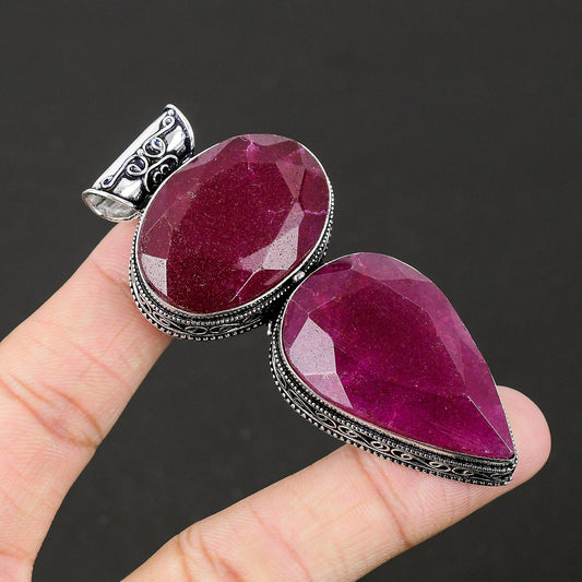 Red Ruby Gemstone Pendant