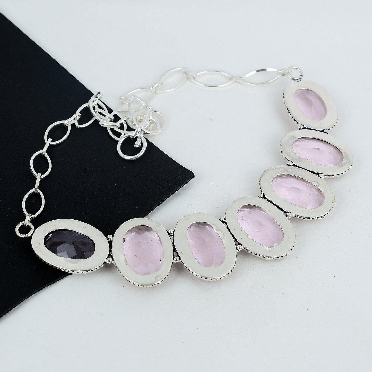 Pink Kunzite Gemstone Necklace
