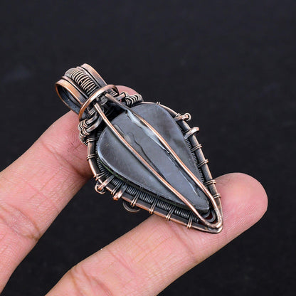 Black Shungite Gemstone Pendant