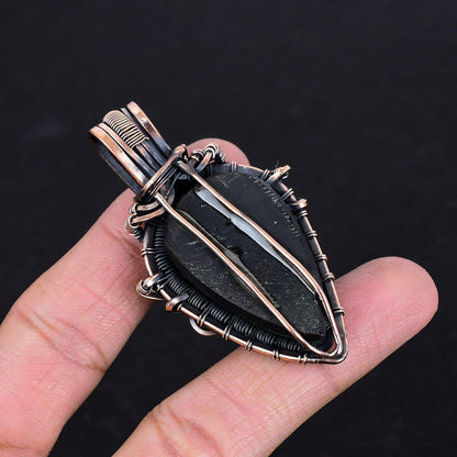 Black Obsidian Gemstone Pendant