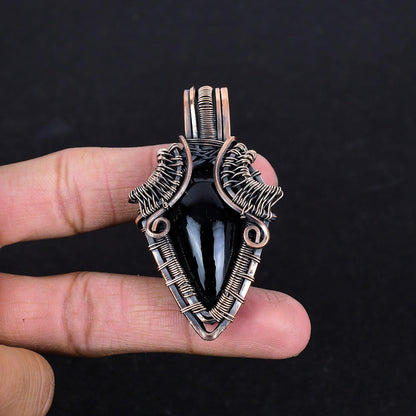 Black Obsidian Gemstone Pendant