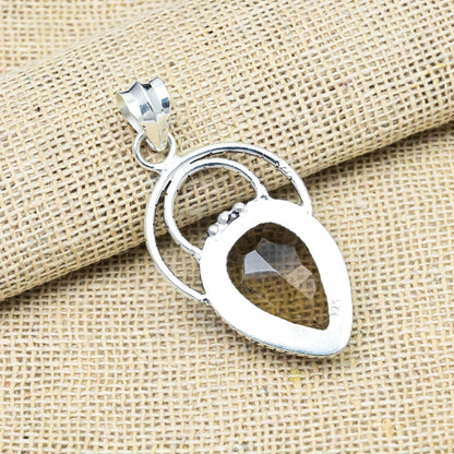 Smoky Topaz Sterling Silver Pendant