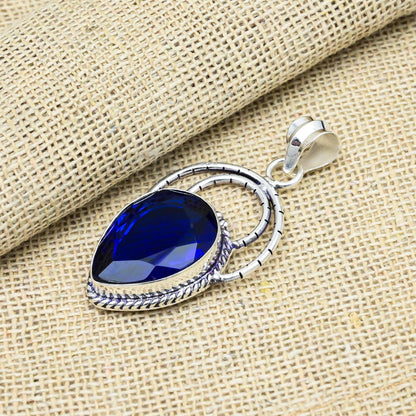 Blue Sapphire Gemstone Pendant