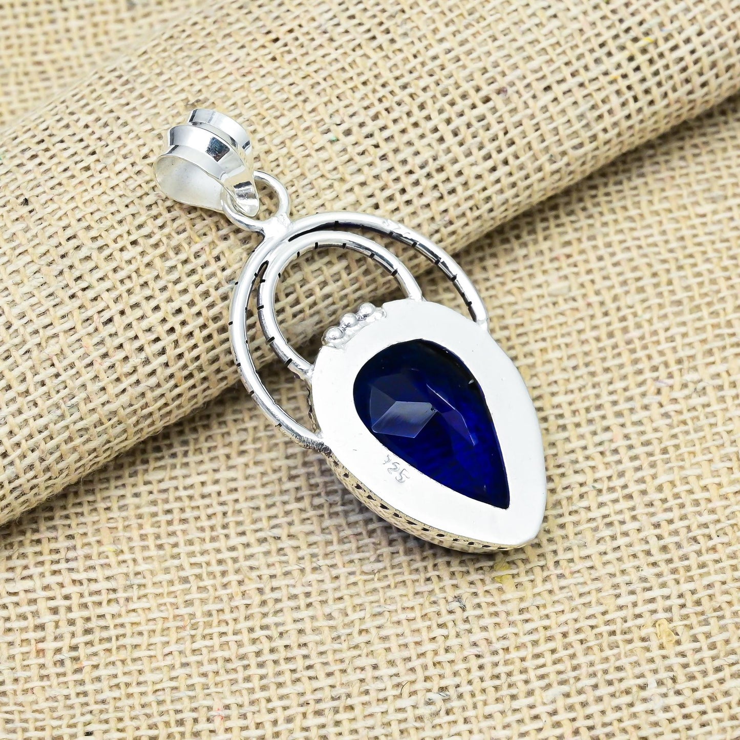 Blue Sapphire Gemstone Pendant