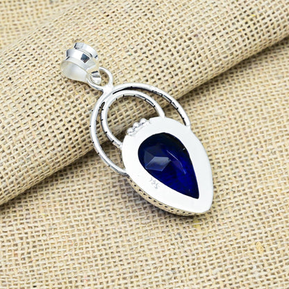 Blue Sapphire Gemstone Pendant