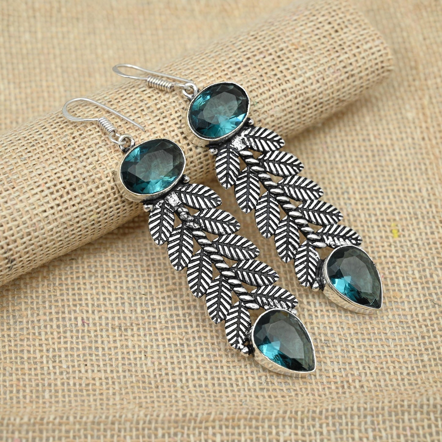 Purple Alexandrite Sterling Silver Earrings