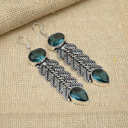 Purple Alexandrite Sterling Silver Earrings