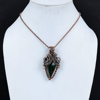 Green Malachite Gemstone Pendant