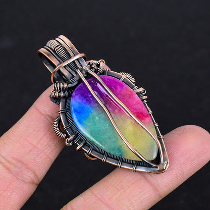 Rainbow Solar Quartz Gemstone Pendant