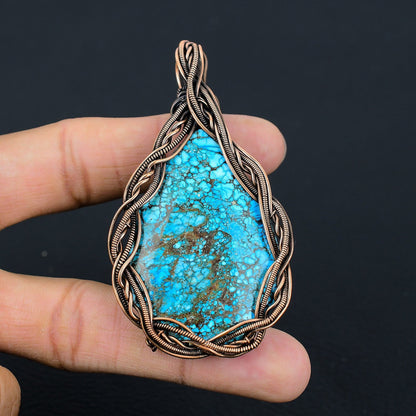 Blue Turquoise Gemstone Pendant