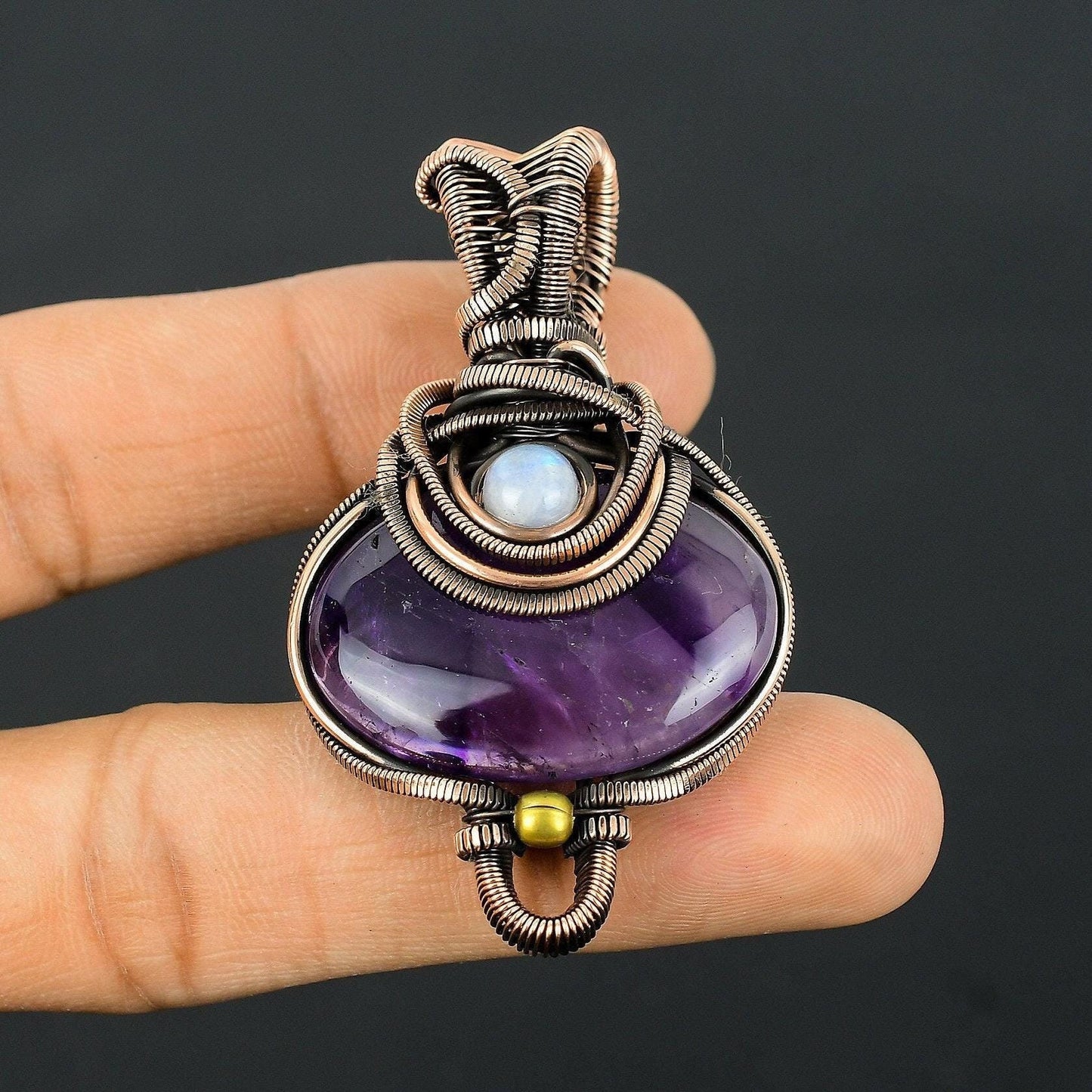 Purple Amethyst Gemstone Pendant
