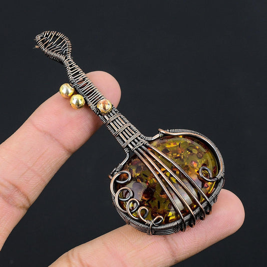 Honey Baltic Amber Gemstone Pendant