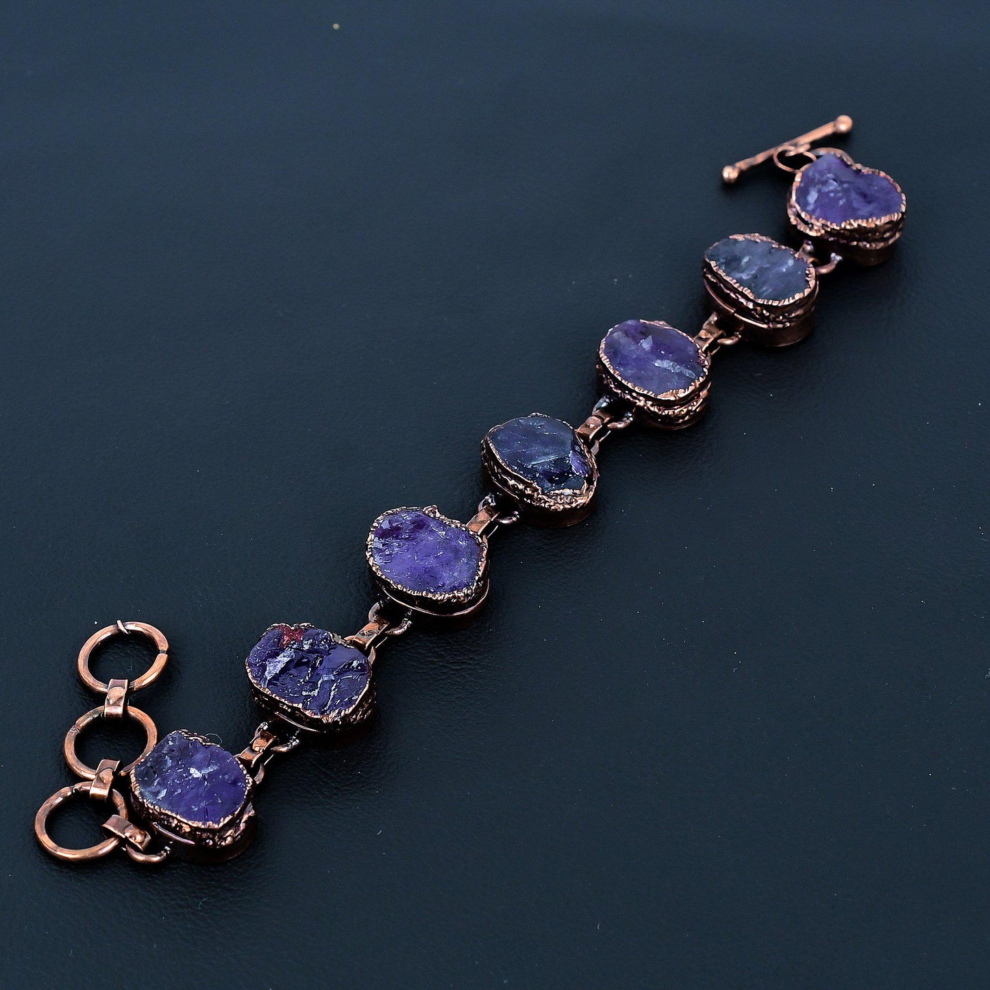 Purple Amethyst Gemstone Bracelet