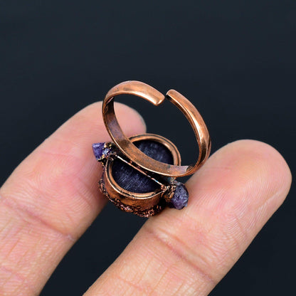 Purple Amethyst Gemstone Ring