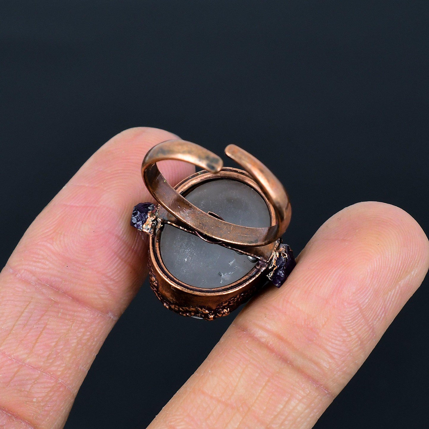 Clear Quartz Gemstone Ring