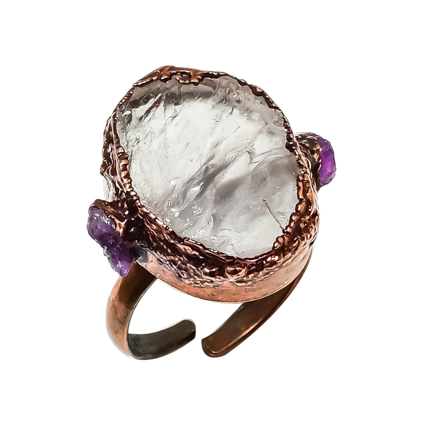 Clear Quartz Gemstone Ring