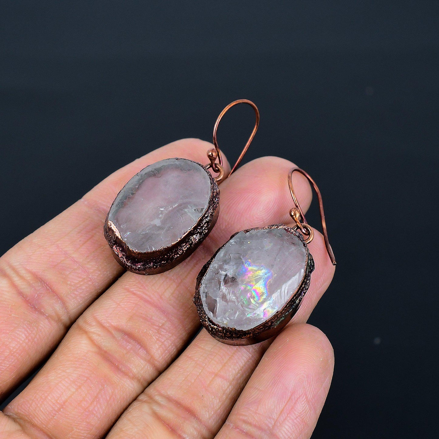 Clear Quartz Gemstone Earrings