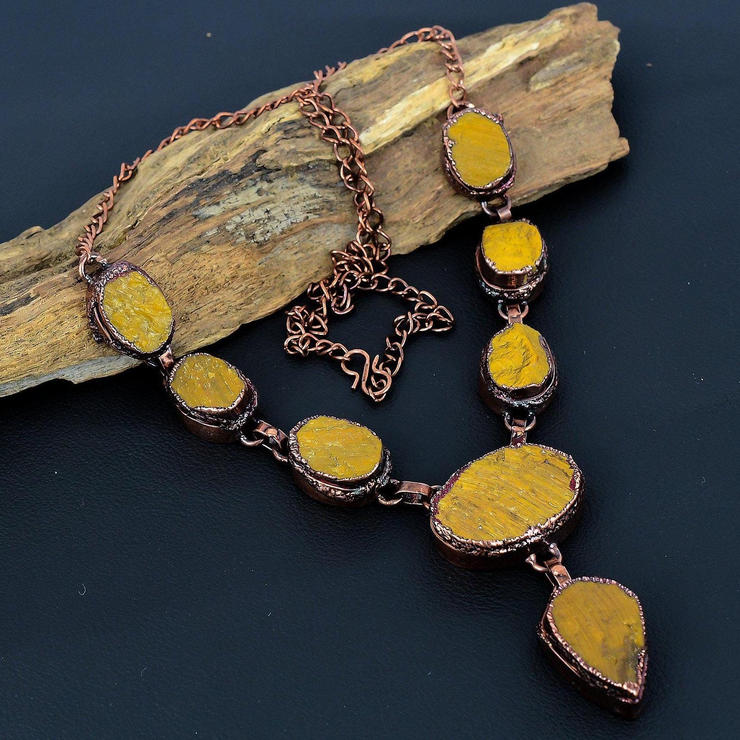 Golden Brown Tiger Eye Gemstone Necklace
