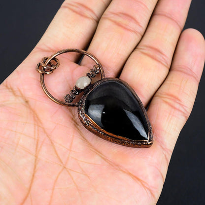 Black Obsidian Gemstone Pendant