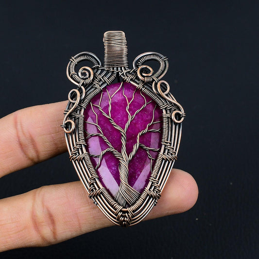 Kashmir Red Ruby Gemstone Pendant