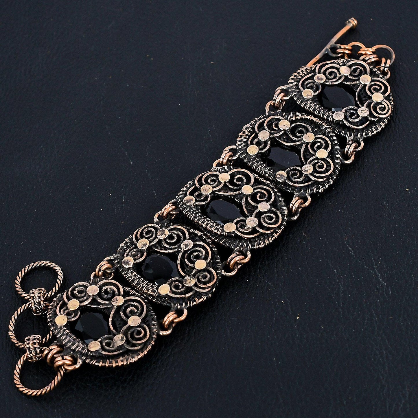 Black Spinel Gemstone Bracelet