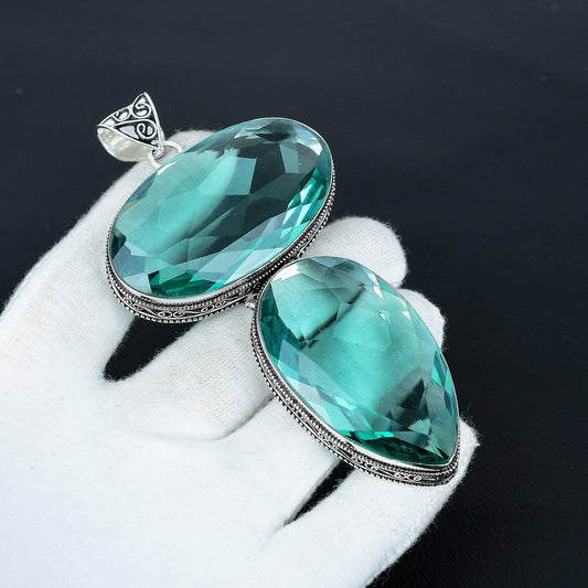 Blue Aquamarine Gemstone Pendant