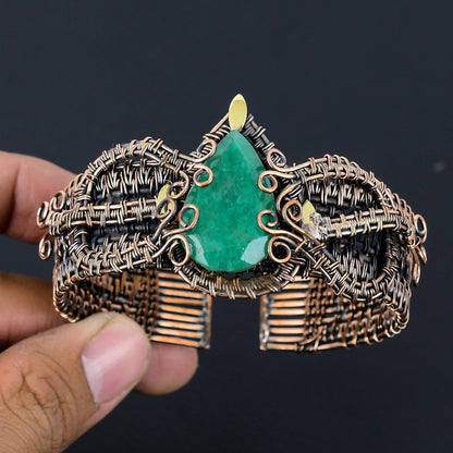 Green Emerald Gemstone Bangle