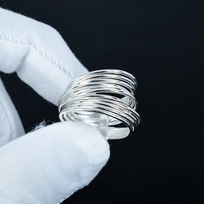 925 Sterling Silver Boho Spinner Ring
