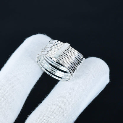 925 Sterling Silver Boho Spinner Ring