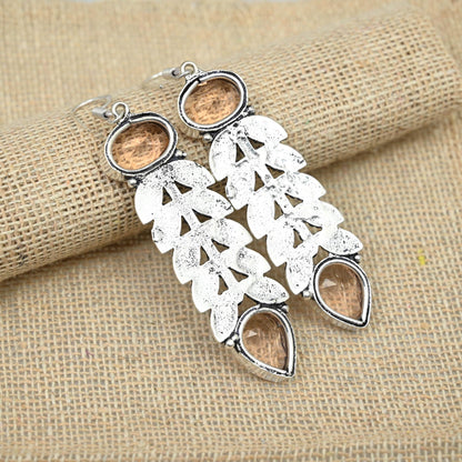Pink Morganite Sterling Silver Earrings