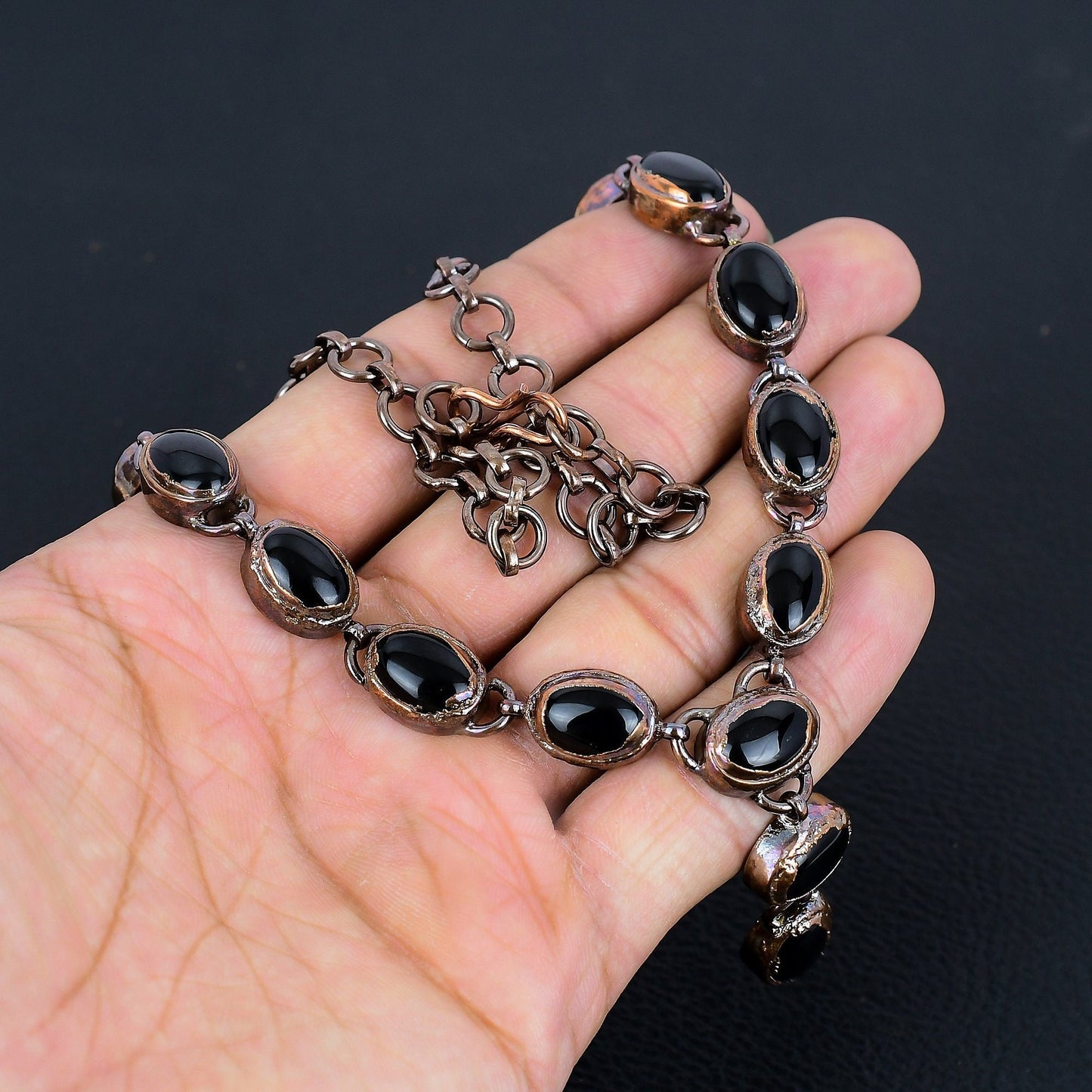 Black Onyx Gemstone Necklace