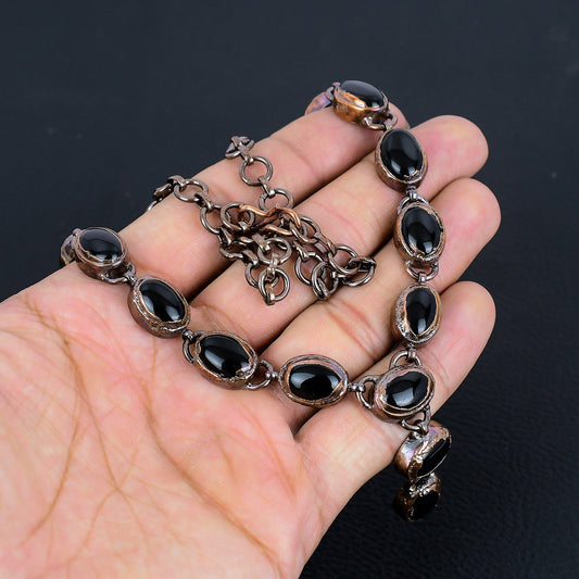 Black Onyx Gemstone Necklace
