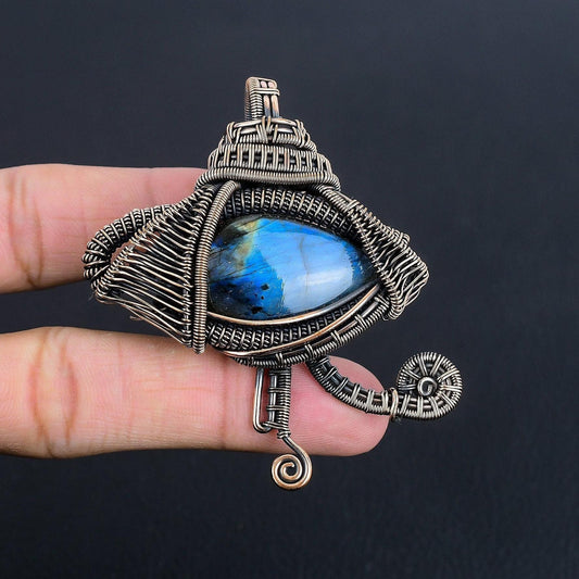 Blue Labradorite Gemstone Pendant
