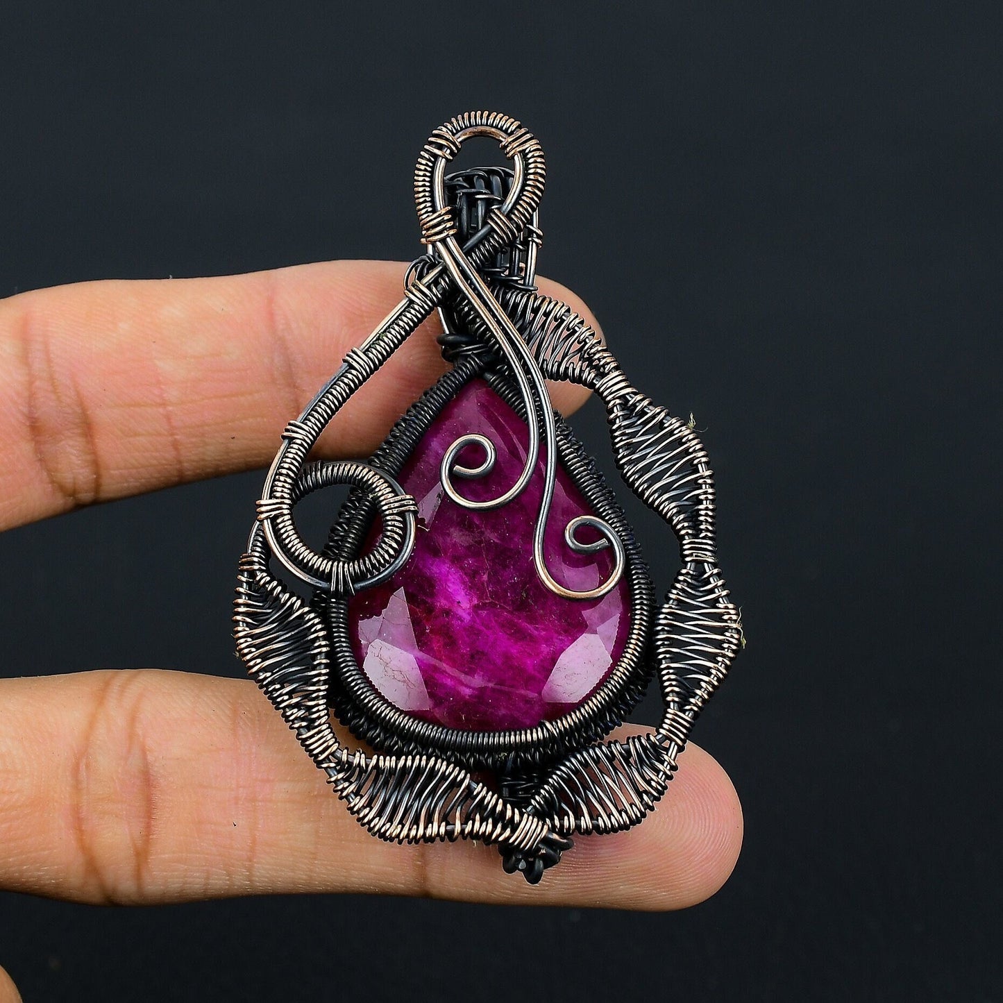 Red Ruby Gemstone Pendant