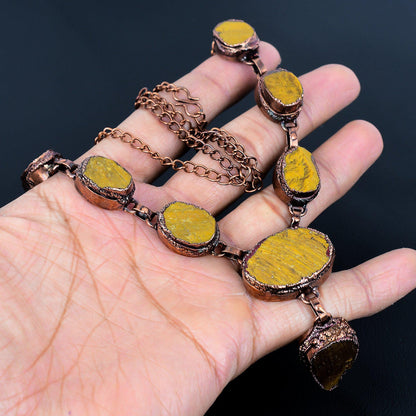 Golden Brown Tiger Eye Gemstone Necklace