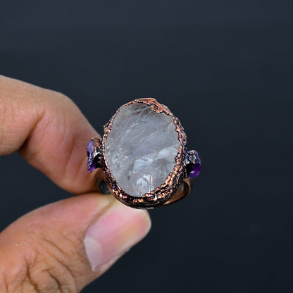 Clear Quartz Gemstone Ring