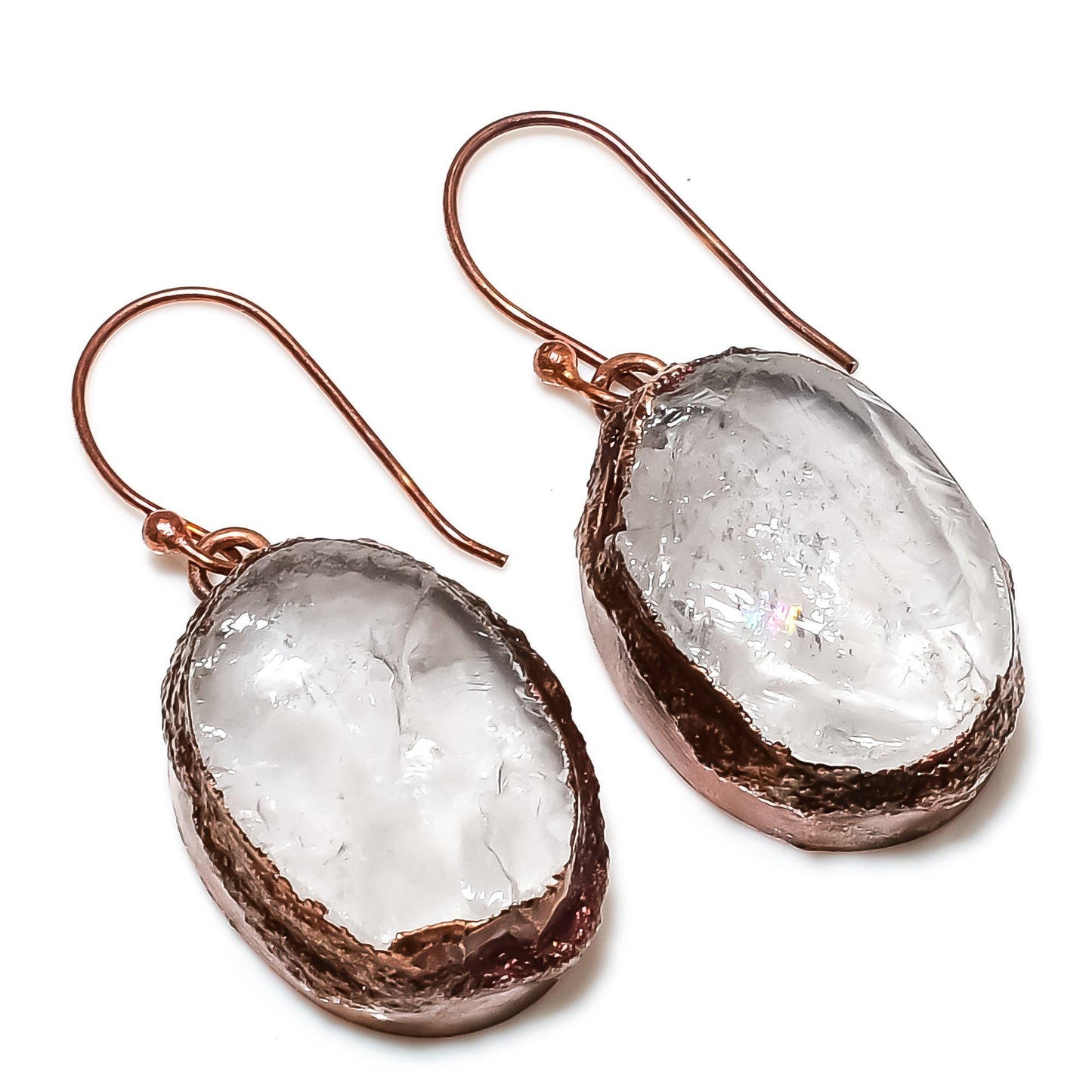 Clear Quartz Gemstone Earrings