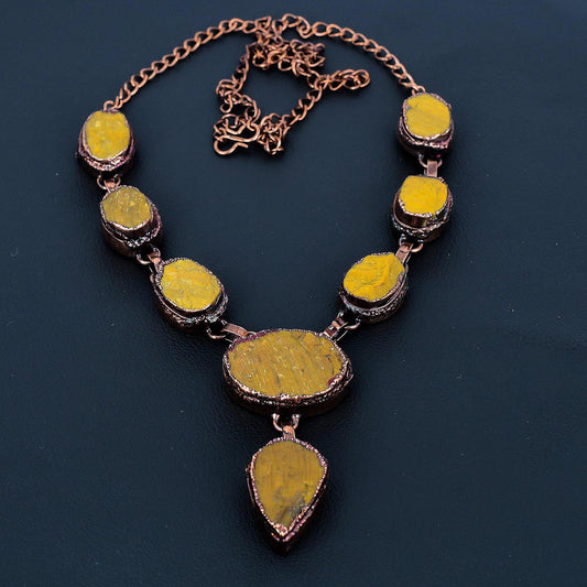 Golden Brown Tiger Eye Gemstone Necklace