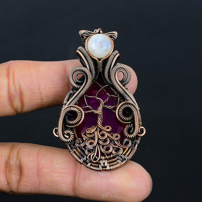Pink Tourmaline Gemstone Pendant