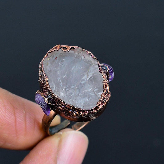 Clear Quartz Gemstone Ring