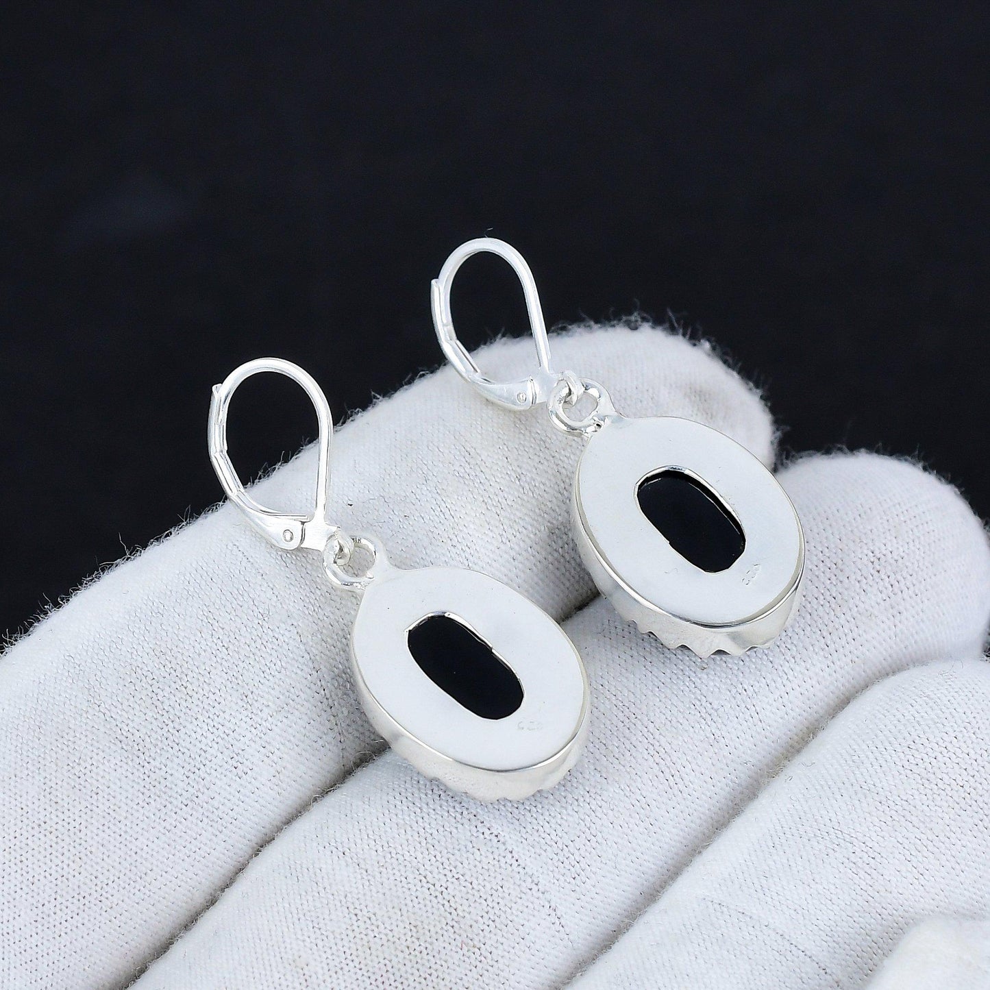 Black Onyx Gemstone Earrings