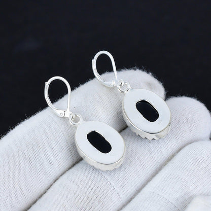 Black Onyx Gemstone Earrings