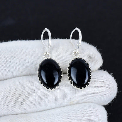 Black Onyx Gemstone Earrings